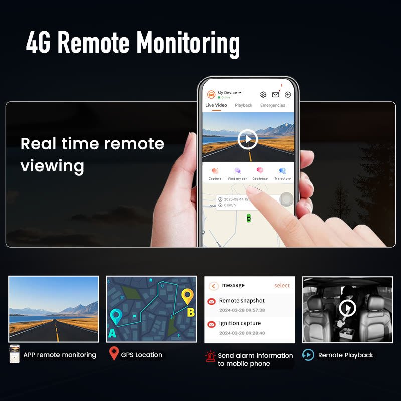 G11 Pro 3-Channel Touch 4G Dash Cam image 4