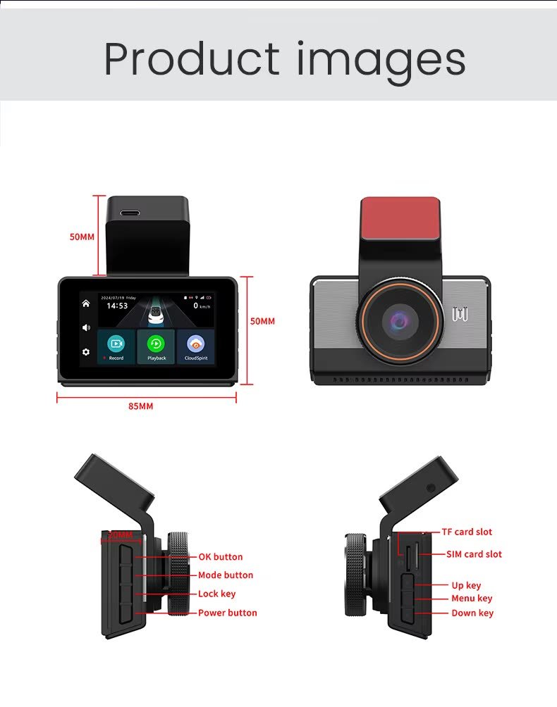 P83 / P85 2K 4G Dash Cam image 3