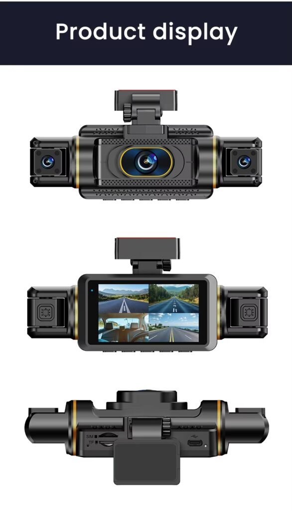 M77 4-Channel 2K 4G Touch Dash Cam image 2