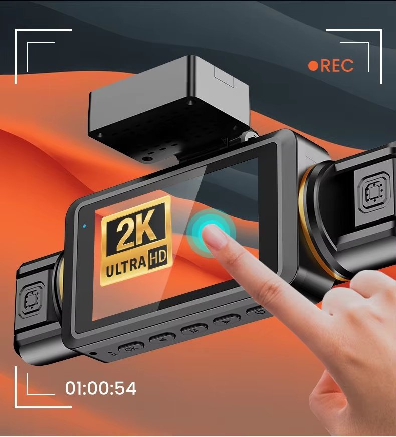 M77 4-Channel 2K 4G Touch Dash Cam image 4