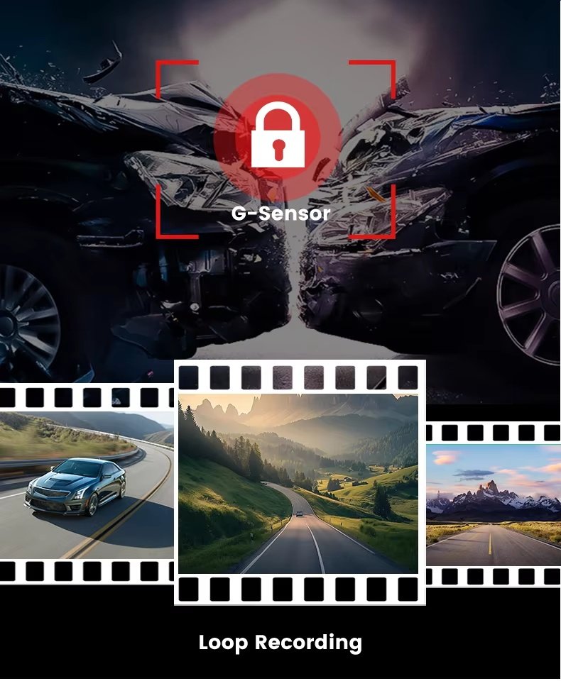 M77 4-Channel 2K 4G Touch Dash Cam image 11