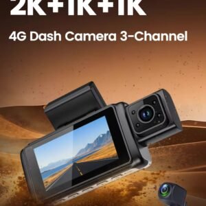 G9 Pro 3-Channel 2K 4G Touch Dash Cam