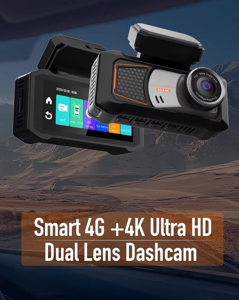 Z77 4K 4G Touch Dash Cam