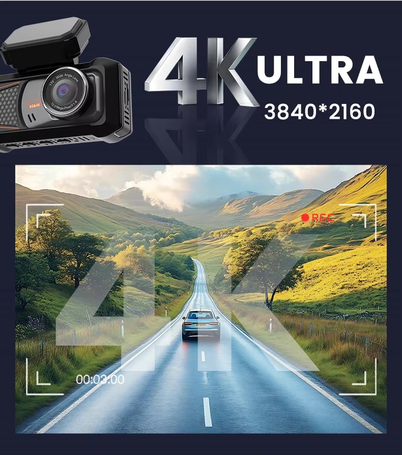 Z77 4K 4G Touch Dash Cam image 4