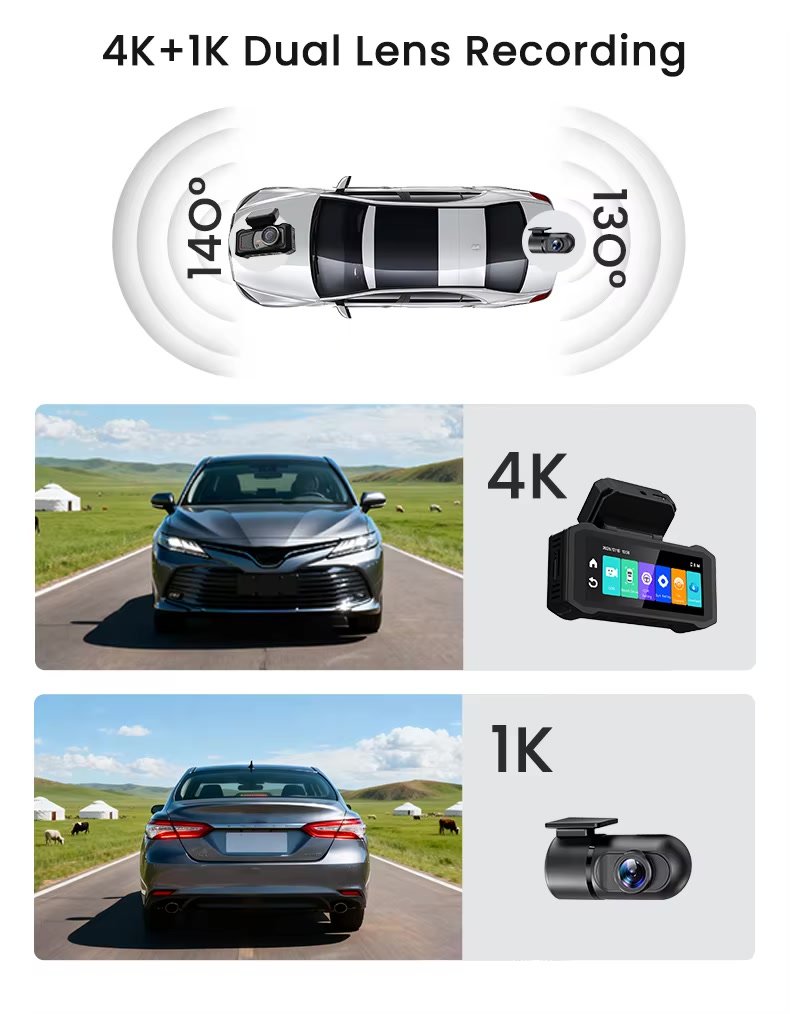 Z77 4K 4G Touch Dash Cam image 10